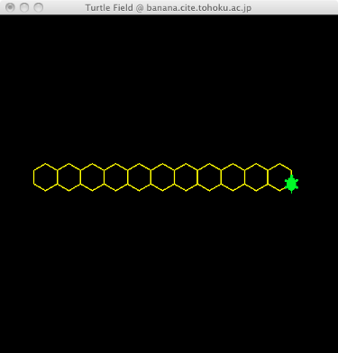 c-turtle-graphics-hexagon-chain